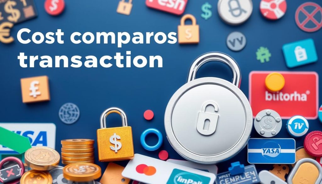 مقایسه هزینه‌ها و امنیت تراکنش